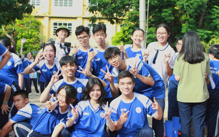 Học sinh trường Nguyễn Thượng Hiền - Ảnh: Nhà trường cung cấp