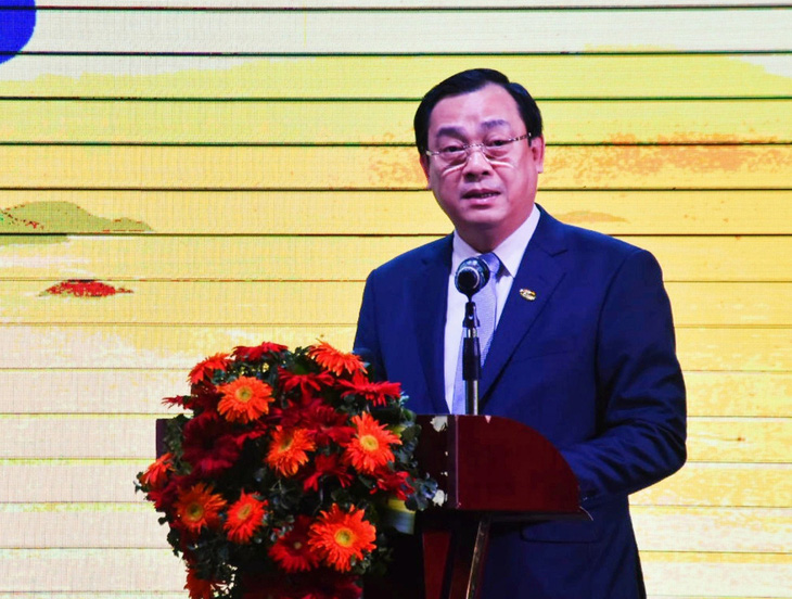 Ông Nguyễn Trùng Khánh - cục trưởng Cục Du lịch quốc gia - phát biểu tại diễn đàn - Ảnh: MINH CHIẾN