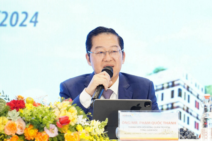 Ông Phạm Quốc Thanh, tổng giám đốc HDBank - Ảnh: A.H
