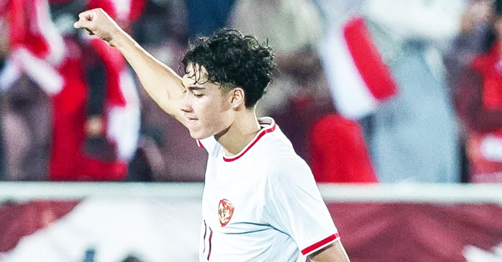 Rafael Struick không có được niềm vui trọn vẹn cùng U23 Indonesia - Ảnh: BOLA