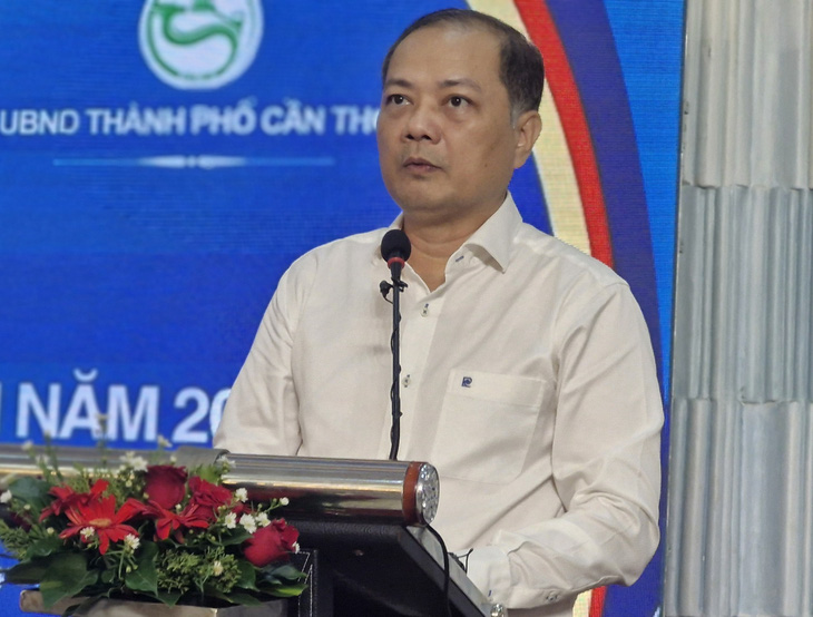 Ông Nguyễn Anh Sơn - cục trưởng Cục Xuất nhập khẩu Bộ Công thương - cho biết Philippines là thị trường nhập khẩu gạo số 1 của Việt Nam trong quý 1-2024 - Ảnh: LÊ DÂN