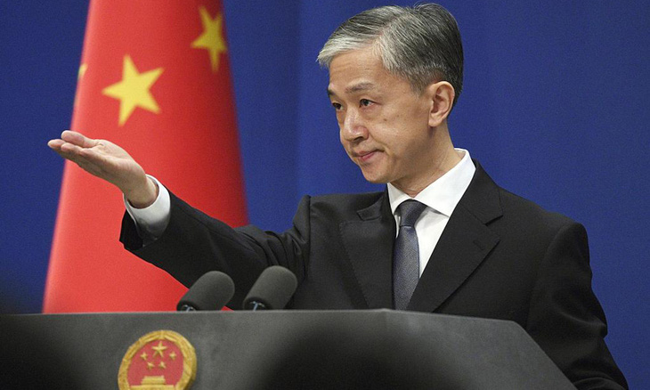 Người phát ngôn Bộ Ngoại giao Trung Quốc Uông Văn Bân - Ảnh: GLOBAL TIMES/CFP