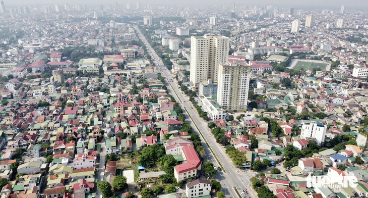 Một góc đô thị TP Vinh nhìn từ trên cao - Ảnh: DOÃN HÒA