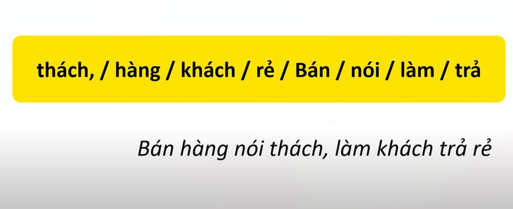 Thử tài tiếng Việt: Sắp xếp các từ sau thành câu có nghĩa (P75)- Ảnh 2.