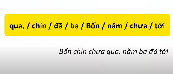 Thử tài tiếng Việt: Sắp xếp các từ sau thành câu có nghĩa (P76)- Ảnh 4.