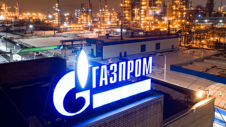 Tập đoàn năng lượng Gazprom của Nga - Ảnh: TASS