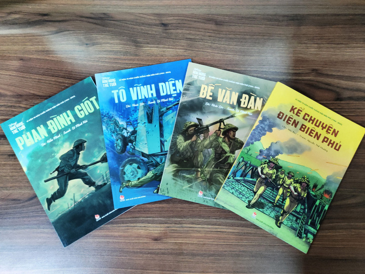 Những cuốn sách kể chuyện Điện Biên - Ảnh: NXB Kim Đồng