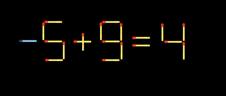 Thử tài IQ: Di chuyển một que diêm để 9+9=4 thành phép tính đúng- Ảnh 2.