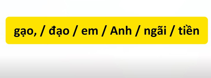 Thử tài tiếng Việt: Sắp xếp các từ sau thành câu có nghĩa (P77)- Ảnh 3.