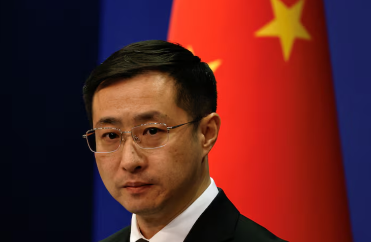 Người phát ngôn Bộ Ngoại giao Trung Quốc Lâm Kiếm - Ảnh: REUTERS