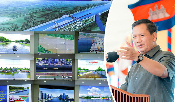 Thủ tướng Campuchia nói kênh đào Phù Nam Techo sẽ phục vụ lợi ích toàn dân chứ không chỉ riêng ai - Ảnh: Khmer Times