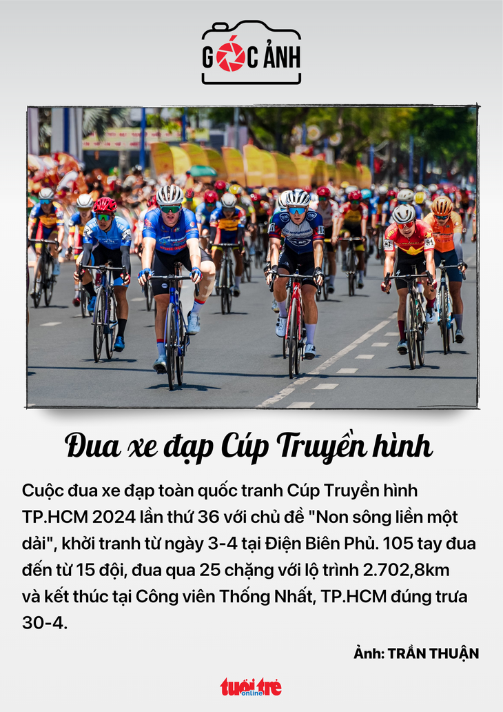 Đua xe đạp Cúp Truyền hình - Ảnh: Trần Thuận 