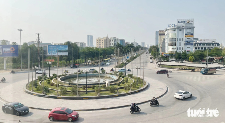 Vị trí khuôn viên đặt tượng Lênin nằm ở vị trí trung tâm, chỗ giao nhau giữa đại lộ Lênin với đường Nguyễn Phong Sắc, TP Vinh - Ảnh: DOÃN HÒA