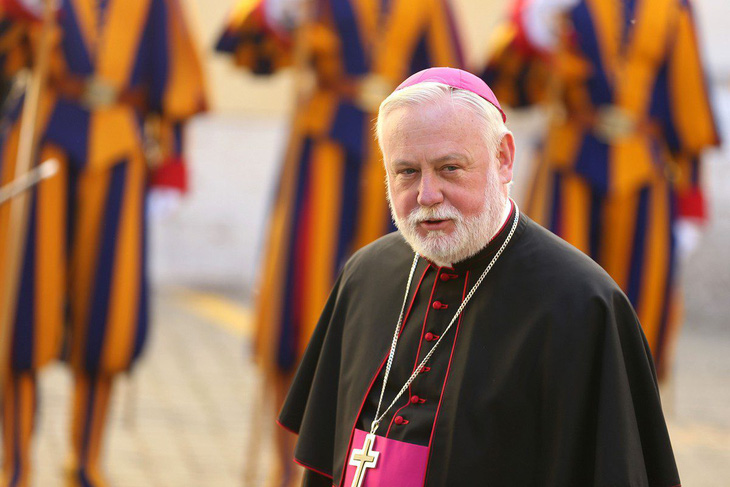Ngoại trưởng Tòa thánh Vatican, Tổng giám mục Paul Richard Gallagher - Ảnh: AFP