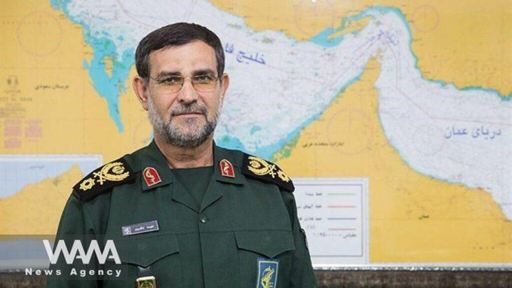 Chuẩn đô đốc Alireza Tangsiri, chỉ huy Hải quân đoàn thuộc Lực lượng Vệ binh cách mạng Hồi giáo (IRGC) - Ảnh: WANA News