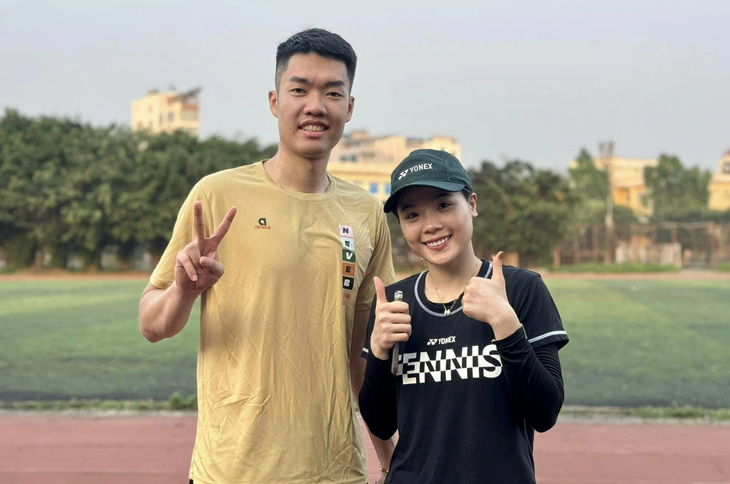 Lê Đức Phát và Nguyễn Thùy Linh sẽ đại diện cho cầu lông Việt Nam tham dự Olympic Paris 2024 - Ảnh: FBNV