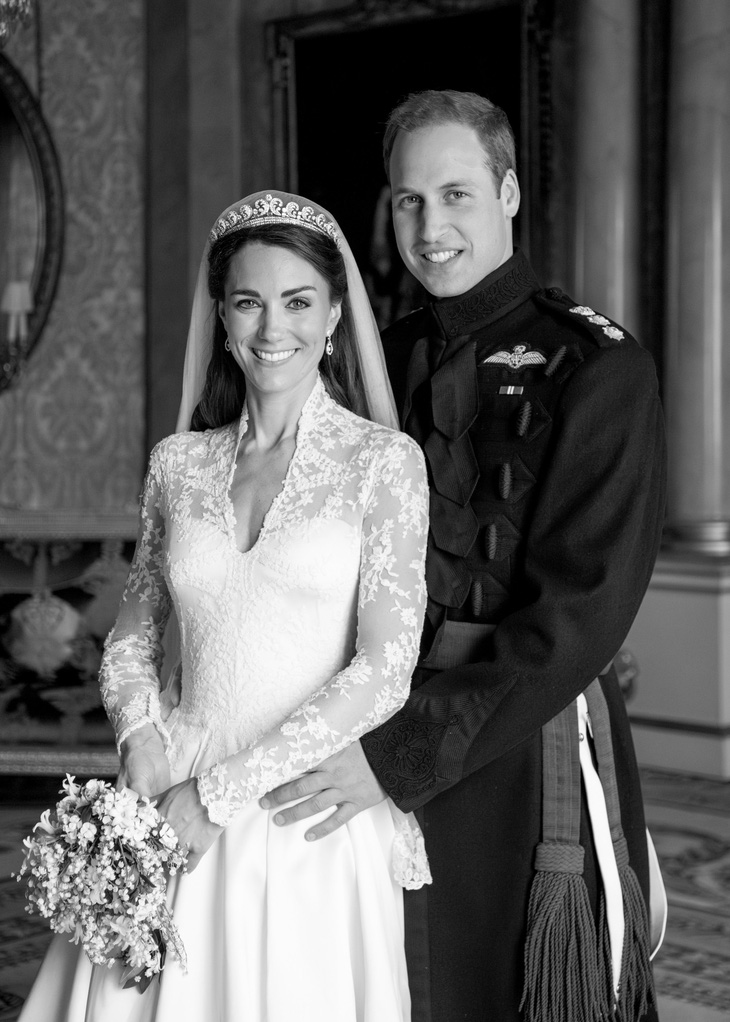 Bức ảnh làm dấy lên nhiều tranh cãi vì tông màu đen trắng - Ảnh: The Prince and Princess of Wales/milliepilkingtonphotography