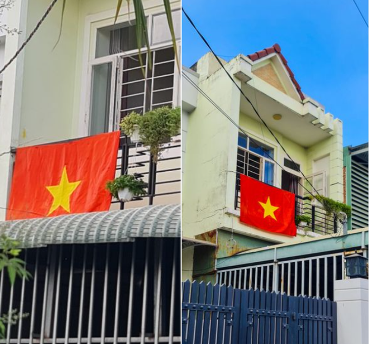 Nhà anh Mohamed Baro (người Ai Cập, sống tại TP.HCM) treo cờ Việt Nam trong ngày 30-4-2024 - Ảnh chụp màn hình