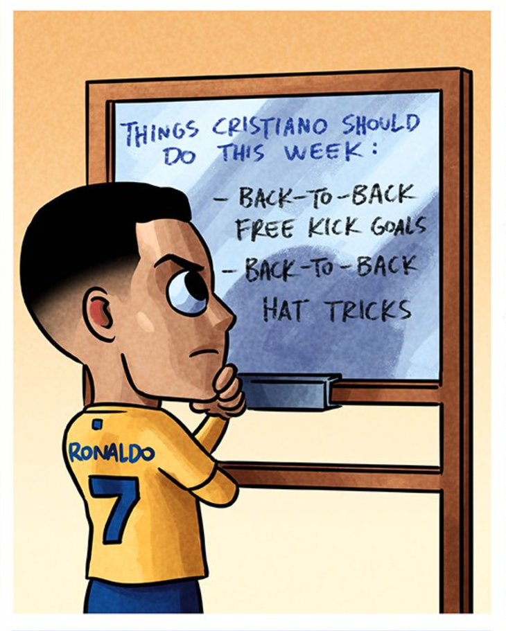 Kế hoạch trong tuần của Cristiano Ronaldo 