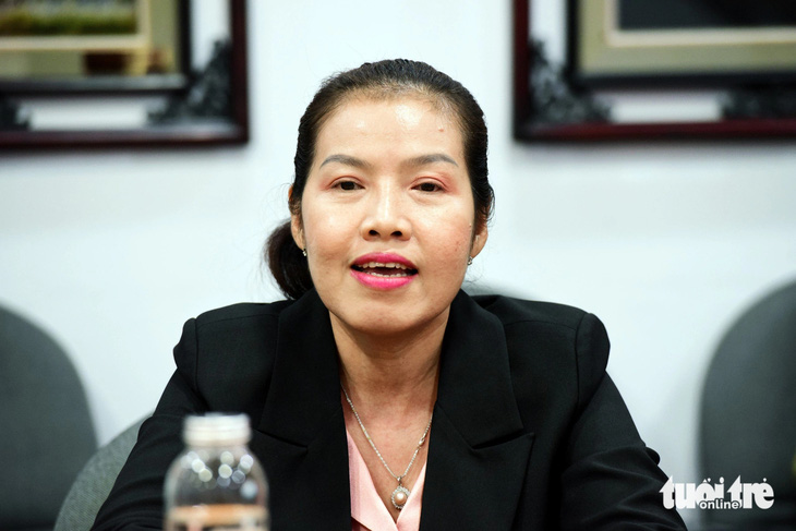 Bà Trần Nguyễn Liên Minh, hiệu trưởng Trường cao đẳng Bình Minh Sài Gòn - Ảnh: DUYÊN PHAN