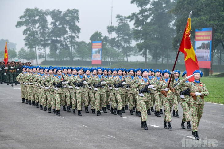 Công an, Quân đội hợp luyện diễu binh, diễu hành kỷ niệm 70 năm Chiến thắng Điện Biên Phủ- Ảnh 18.
