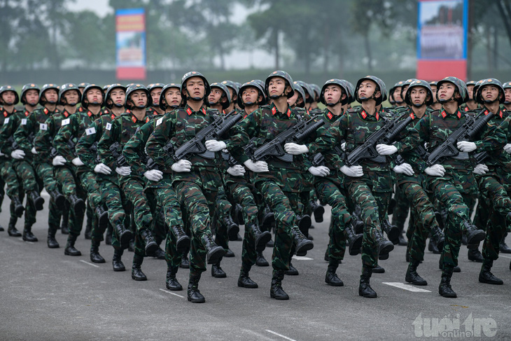 Công an, Quân đội hợp luyện diễu binh, diễu hành kỷ niệm 70 năm Chiến thắng Điện Biên Phủ- Ảnh 19.