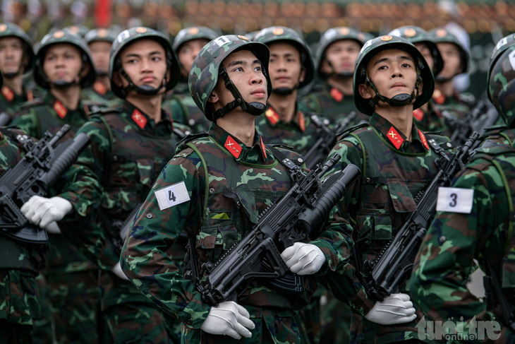 Công an, Quân đội hợp luyện diễu binh, diễu hành kỷ niệm 70 năm Chiến thắng Điện Biên Phủ- Ảnh 16.