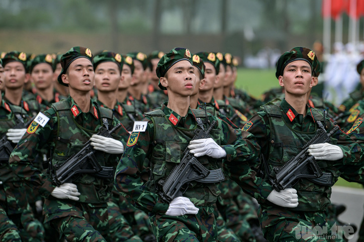 Công an, Quân đội hợp luyện diễu binh, diễu hành kỷ niệm 70 năm Chiến thắng Điện Biên Phủ- Ảnh 22.