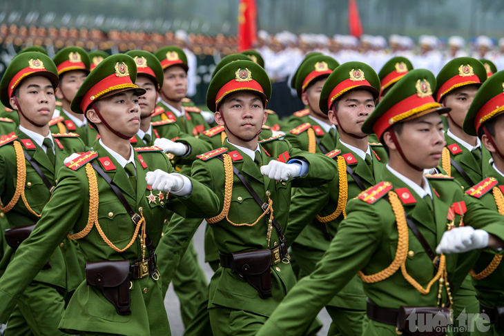 Công an, Quân đội hợp luyện diễu binh, diễu hành kỷ niệm 70 năm Chiến thắng Điện Biên Phủ- Ảnh 26.