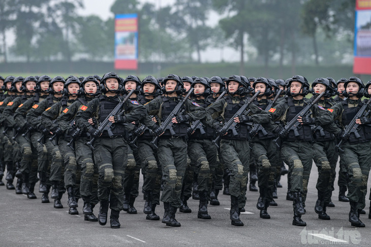 Công an, Quân đội hợp luyện diễu binh, diễu hành kỷ niệm 70 năm Chiến thắng Điện Biên Phủ- Ảnh 31.