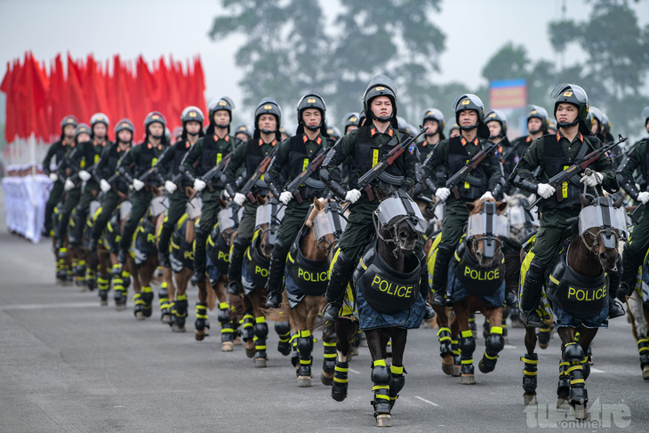 Công an, Quân đội hợp luyện diễu binh, diễu hành kỷ niệm 70 năm Chiến thắng Điện Biên Phủ- Ảnh 30.