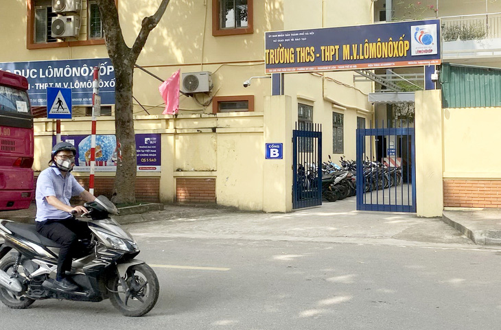 Trường THCS - THPT Lômônôxốp (quận Nam Từ Liêm, Hà Nội) - Ảnh: NGUYÊN BẢO