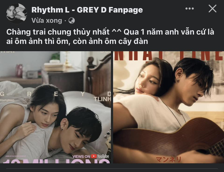“Fan ruột” của GREY D tinh ý nhận ra mối liên kết thú vị giữa poster MV debut vaicaunoicokhiennguoithaydoi và MV nhạt-fine.