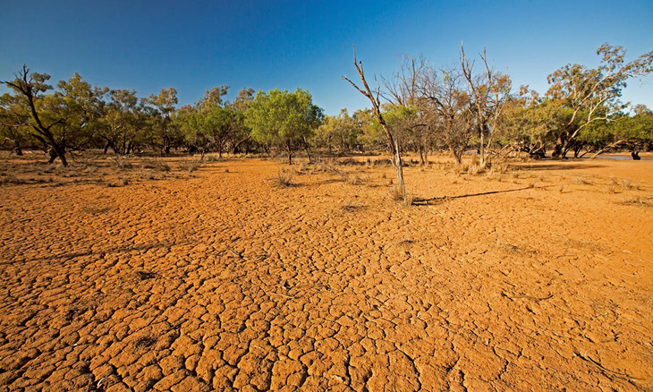 Siêu hạn hán ở Úc có thể tồi tệ hơn do sự nóng lên toàn cầu - Ảnh: Alamy