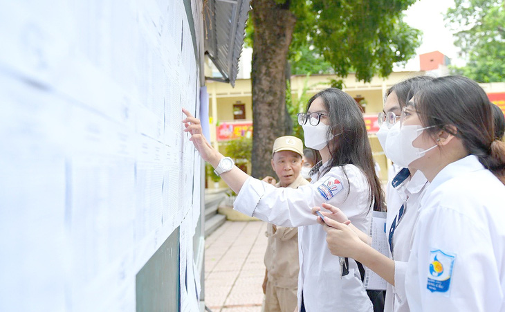 Học sinh Hà Nội dự thi tốt nghiệp THPT năm 2023 - Ảnh: NAM TRẦN