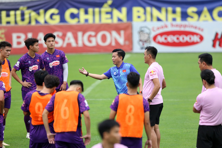 U23 Việt Nam sớm bắt đầu lắp ghép đội hình do đã định hình lối chơi từ nhiều giải trong năm 2023 - Ảnh: HOÀNG TÙNG