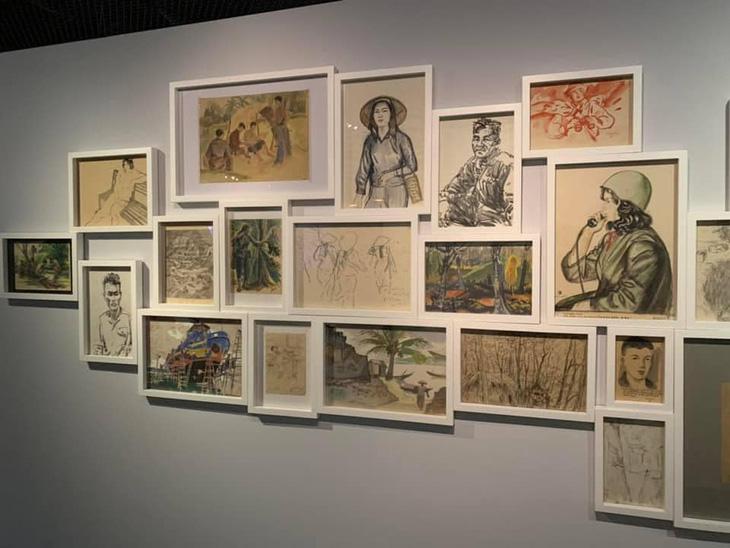 Triển lãm của Lê Quang Đỉnh tại Bảo tàng Quai Branly, Pháp năm ngoái - Ảnh: FB Nhà báo Mỹ Linh