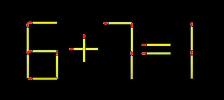 Thử tài IQ: Di chuyển một que diêm để 4+3=-7 thành phép tính đúng- Ảnh 3.