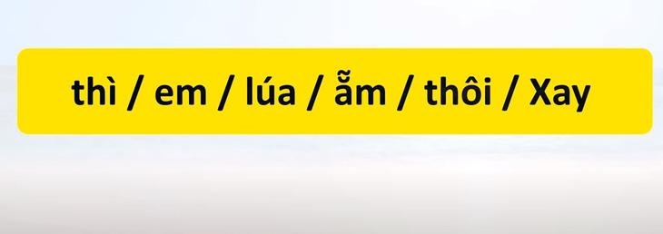 Thử tài tiếng Việt: Sắp xếp các từ sau thành câu có nghĩa (P57)- Ảnh 1.