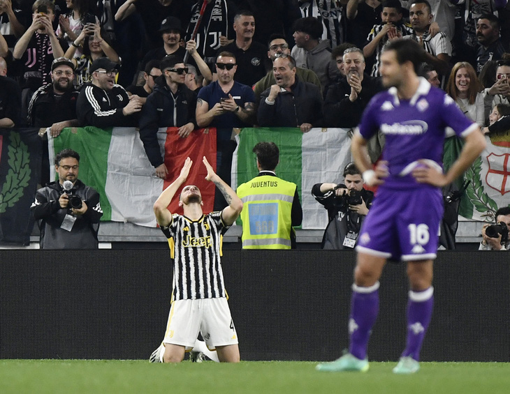 Federico Gatti ăn mừng bàn thắng cho Juventus - Ảnh: REUTERS