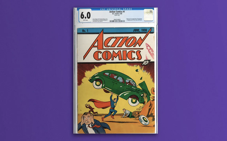 Truyện tranh comic Superman đắt nhất lịch sử, bán được 6 triệu USD