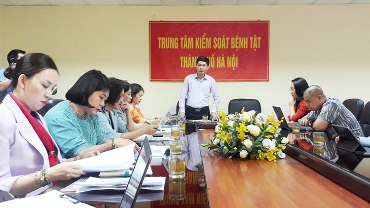 Phó giám đốc Sở Y tế Hà Nội Vũ Cao Cương phát biểu tại hội nghị triển khai mô hình can thiệp phòng, chống thừa cân, béo phì cho học sinh tại một số trường tiểu học của Hà Nội, giai đoạn 2023-2025 - Ảnh: VGP