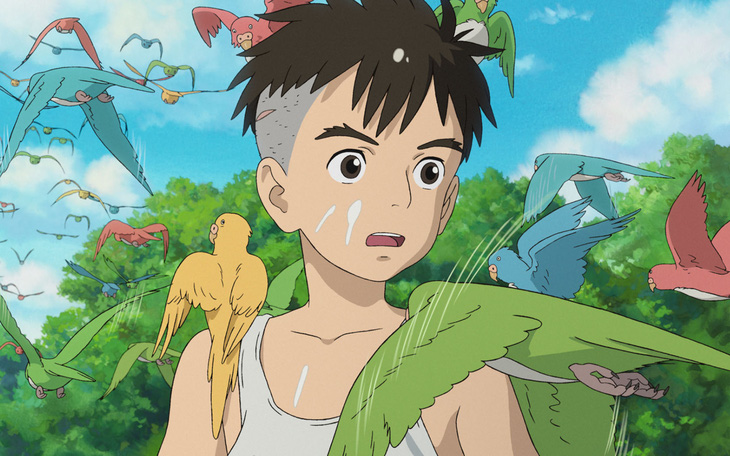 Ghibli tặng hình bản quyền của phim hoạt hình Thiếu niên và chim diệc