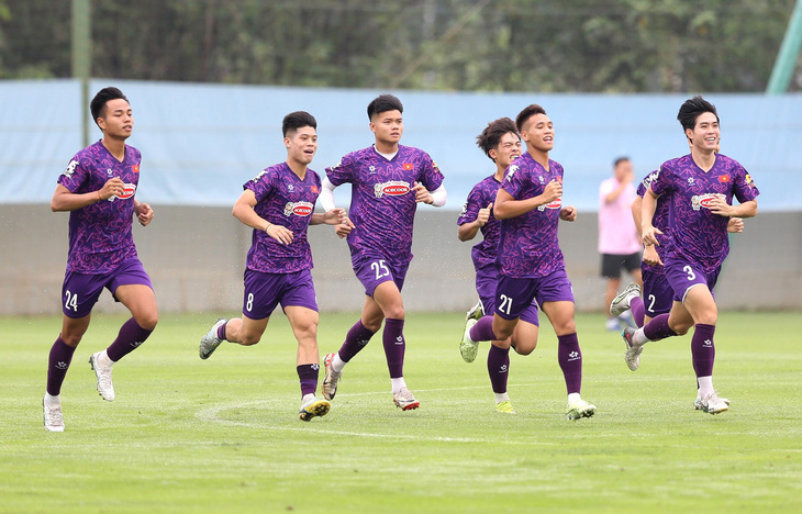 U23 Việt Nam đã đến Qatar ngày 8-4 để chuẩn bị cho VCK U23 châu Á - Ảnh: HOÀNG TÙNG