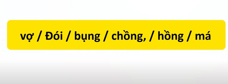 Thử tài tiếng Việt: Sắp xếp các từ sau thành câu có nghĩa (P81)- Ảnh 1.