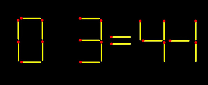 Thử tài IQ: Di chuyển một que diêm để 0-3=41 thành phép tính đúng- Ảnh 2.