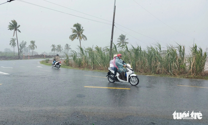 Khu vực huyện An Minh, An Biên và U Minh Thượng (Kiên Giang) liên tục xuất hiện mưa - Ảnh: CHÍ CÔNG