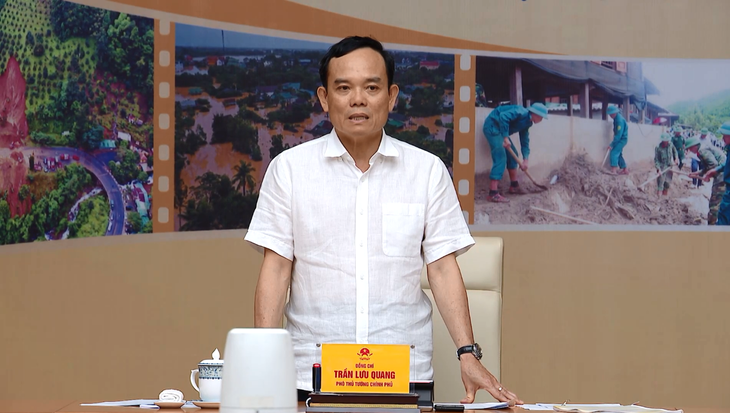 Phó thủ tướng Trần Lưu Quang chủ trì hội nghị - Ảnh: A.TOÀN