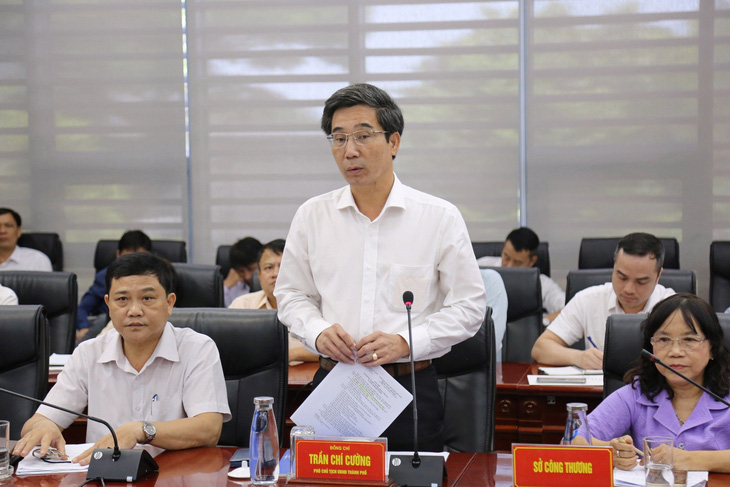 Phó chủ tịch UBND TP Đà Nẵng Trần Chí Cường phát biểu