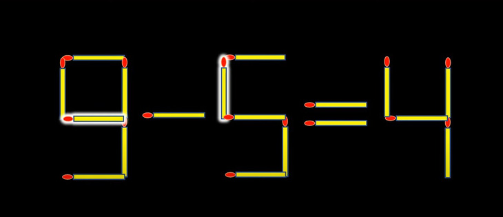 Thử tài IQ: Di chuyển hai que diêm để 0-3=4 thành phép tính đúng- Ảnh 2.